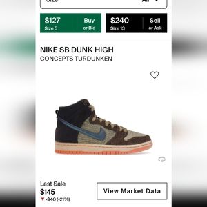 Nike Dunk mid TurDUNKen size 11